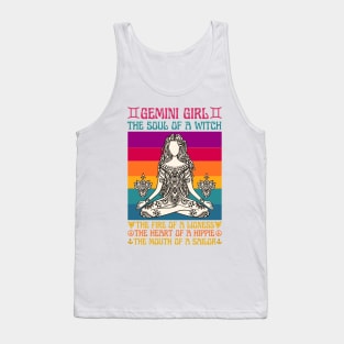 Gemini Girl Facts Gemini Girl Astrology Sign Tank Top